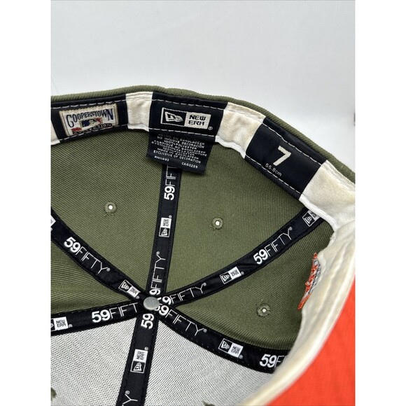 Chicago White Sox New Era MLB Cooperstown 59FIFTY Fitted Hat~7 Green Orange - Picture 7 of 8